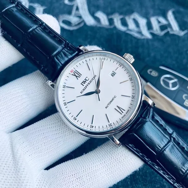 IWC ポルトフィーノ メンズ腕時計 40mm 316L精鋼 9.5mm薄型 高級防摩擦風防